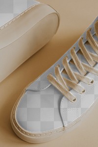 Leather sneakers png unisex shoes