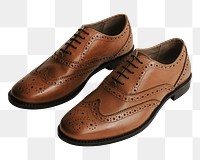 Men&#39;s brown leather derby png shoes