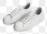 White canvas sneaker mockup png woman's shoes