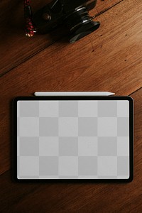 Png digital tablet screen mockup transparent