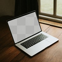 Digital laptop png screen mockup transparent