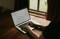 Digital laptop screen png mockup transparent