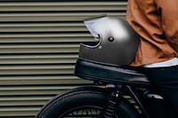 Helmet png mockup for urban biker