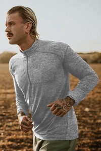 Shirt png mockup men&rsquo;s midweight stretch long sleeve sportswear apparel