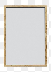 Wooden frame png with transparent background