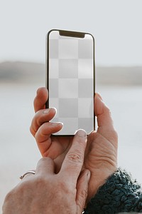 Smartphone screen mockup png digital device