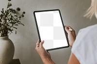 Digital tablet mockup png, designer drawing