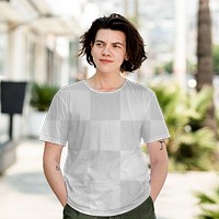 Transparent  tee png mockup, basic wear apparel design