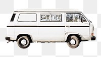 Old van png sticker, transparent background