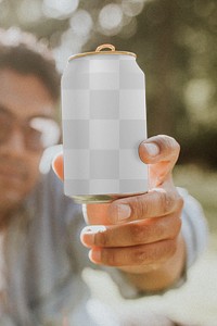 Soda can png mockup transparent 