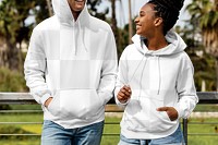 Hoodies png, transparent mockup, streetwear fashion