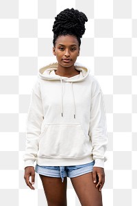 Transparent hoodie mockups png, streetwear fashion