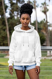 Hoodies png, transparent mockup, streetwear fashion