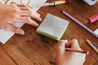 Note paper png mockup, stationery