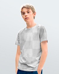 T-shirt PNG mockup, boy’s apparel fashion