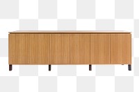 Wooden sideboard png, modern TV cabinet, transparent background