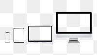 Digital devices blank screen png technology and electronics