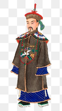 Chinese court robe png, men's official clothing, traditional illustration