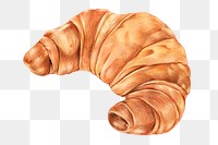 Croissant freshly baked png illustration sticker