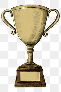 Png vintage golden trophy clipart