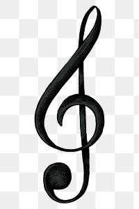 Treble clef note clipart png