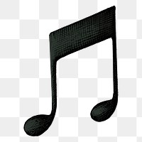 Beam musical note clipart png black