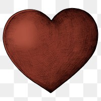 Png red heart cartoon clipart