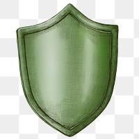 Drawing shield png vintage clipart green