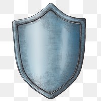 Blue shield png vintage clipart