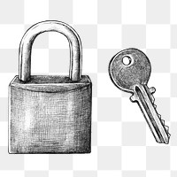 Png lock and key clipart transparent background