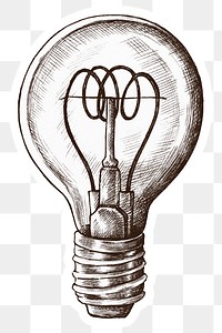 Png light bulb vintage cartoon sticker