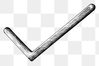 Png check mark sign black and white