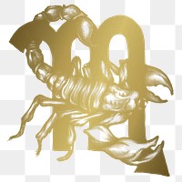 Scorpio PNGzodiac sign sticker gradient astrological symbol