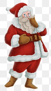 Santa Claus Christmas png sticker illustration 