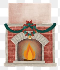 Brick firebrick Christmas vibe png sticker drawing