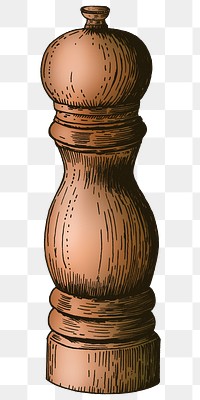 Colorful pepper mill isolated png transparent 