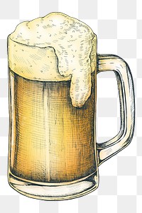 Colorful beer isolated png transparent