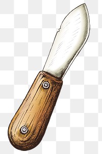 Colorful butter knife isolated png transparent