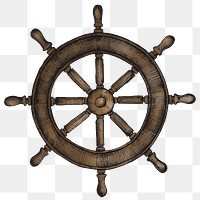 Colorful ship wheel isolate png transparent 