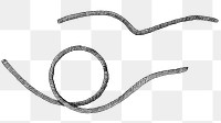 Black and white rope png set 