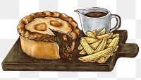 Colorful minced beef pie png