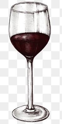 Colorful red wine isolated png transparent