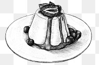 Black and white pudding png transparent 