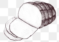 Black and white png whole ham