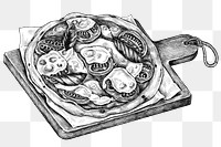 Stone-oven pizza isolated png transparent 