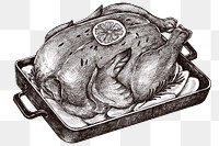black and white turkey png