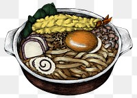Colorful Japanese udon transparent png 