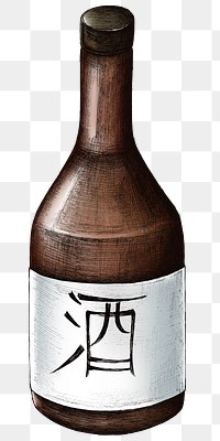 Colorful Osake rice wine png