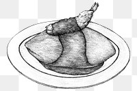Black and white png Japanese dIsh
