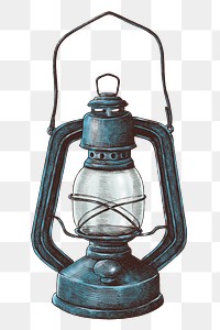 Hand drawn retro lantern design element